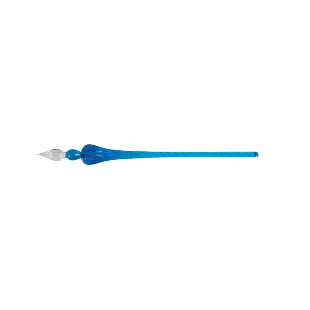 HERBIN - Round Glass Dip Pen - Blue