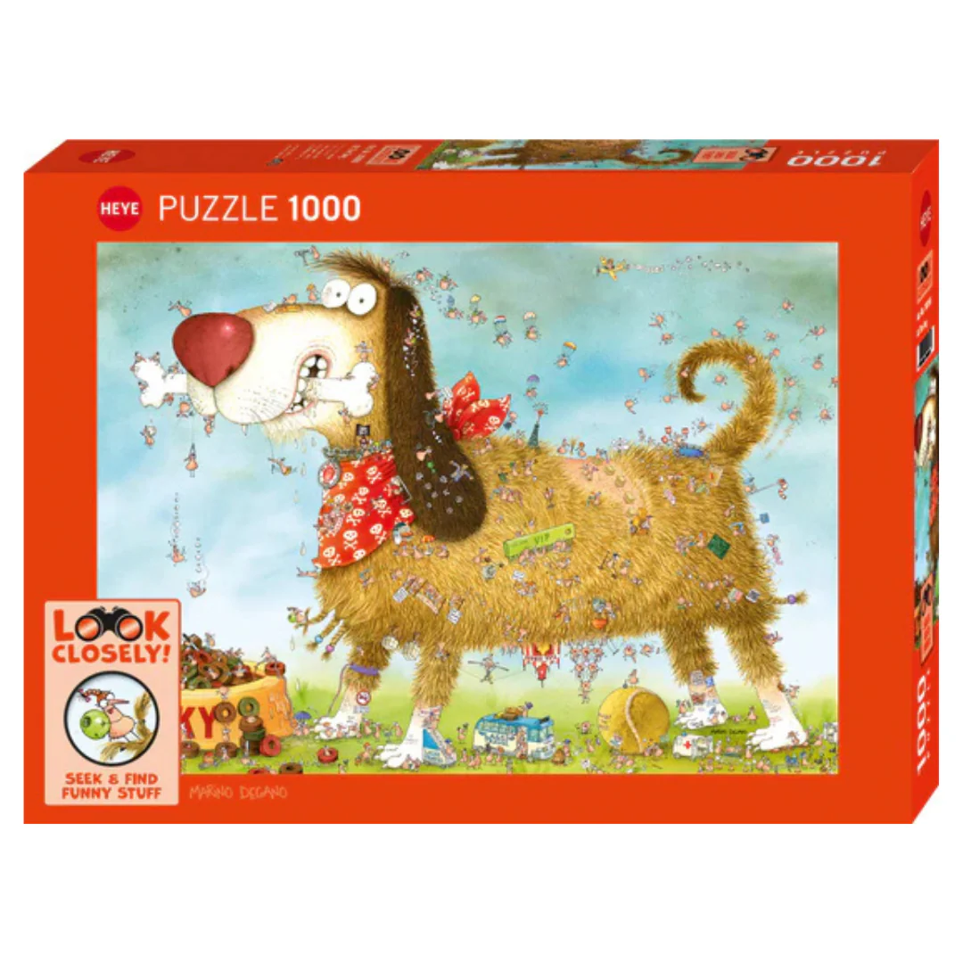 Heye - Puzzle 1000 - Seek and Find Funny Stuff - Dog