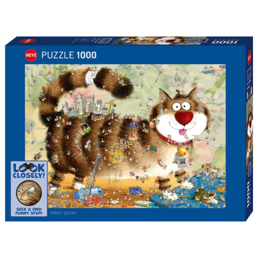 Heye - Puzzle 1000 - Seek and Find Funny Stuff - Cat
