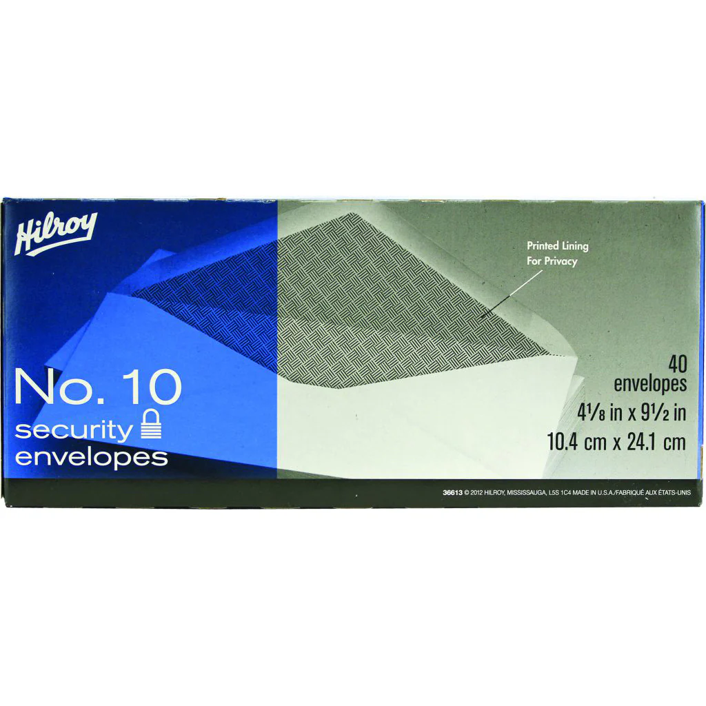 Hilroy - Boxed Envelopes #10 Security