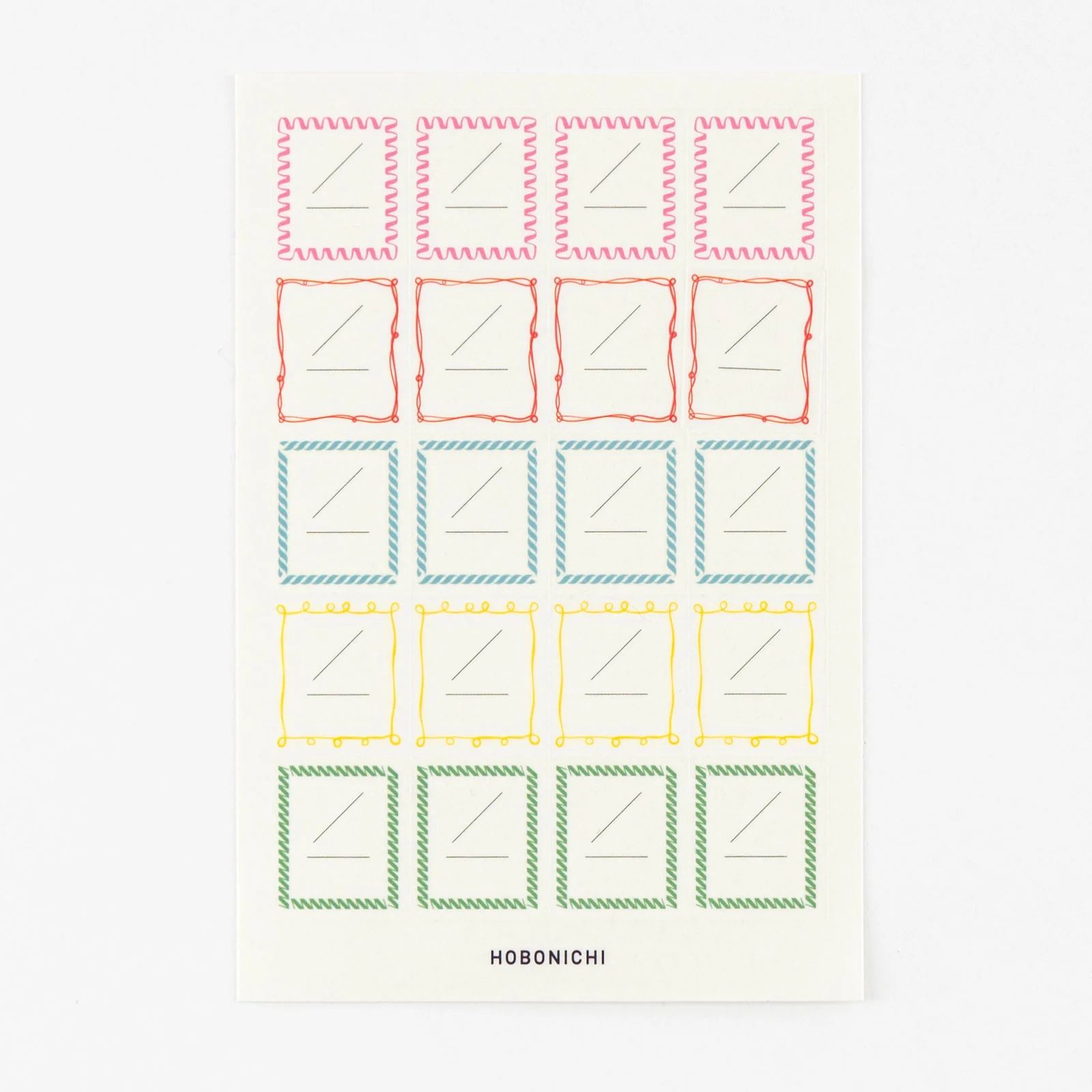 Hobonichi - Frame Stickers for Dates, 5 Sheets - Assorted Designs - Image 3