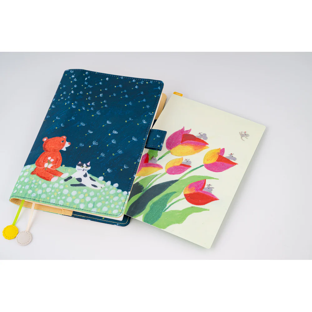 Hobonichi Techo 2025 - A5 Cover Only - Keiko Shibata: Gentle breeze in a dandelion field - Image 10