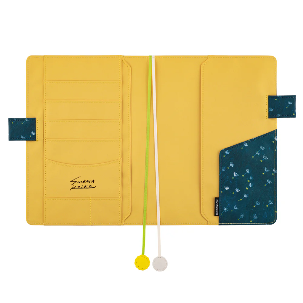 Hobonichi Techo 2025 - A5 Cover Only - Keiko Shibata: Gentle breeze in a dandelion field - Image 3