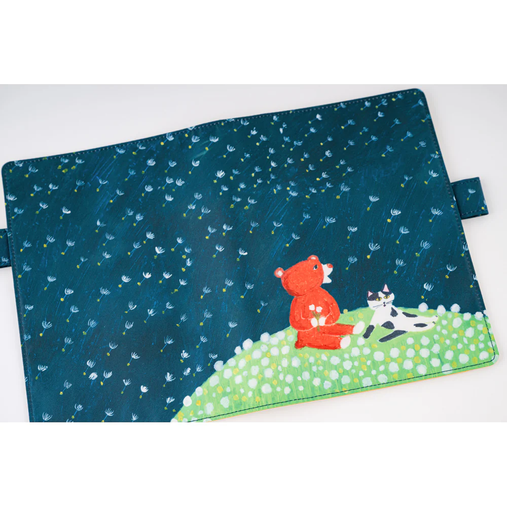 Hobonichi Techo 2025 - A5 Cover Only - Keiko Shibata: Gentle breeze in a dandelion field - Image 4