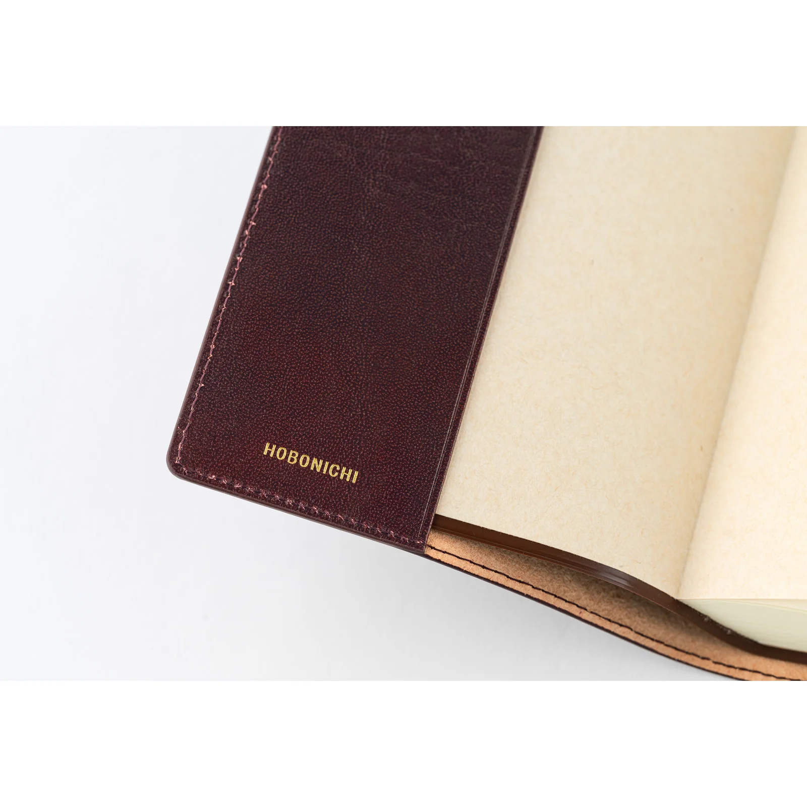 Hobonichi Techo 2025 - 5-Year Techo - A6 Cover Only - Leather: Dark Cherry - Image 8