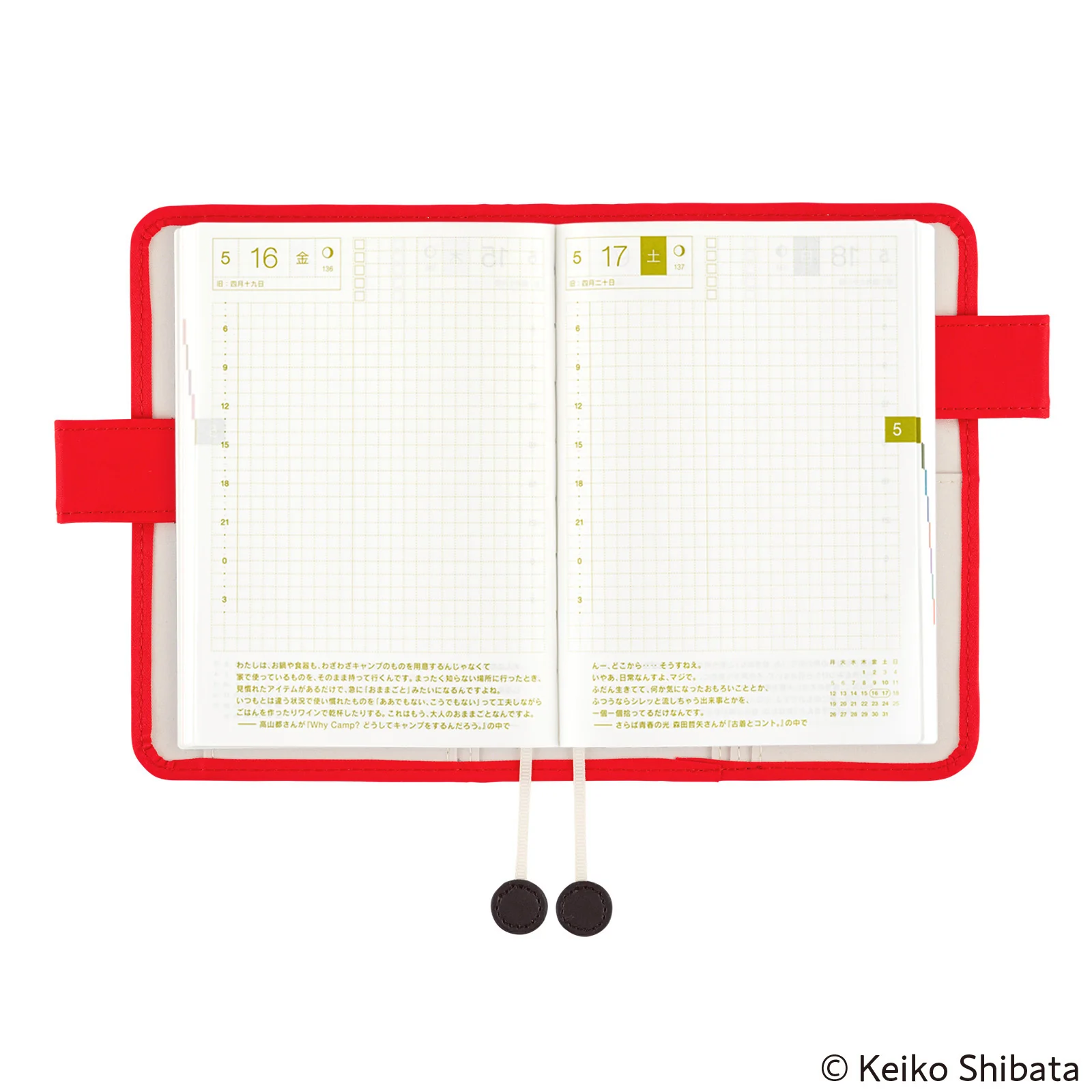 Hobonichi Techo 2025 - A6 Cover Only - Keiko Shibata: Bus management by Mr. and Mrs. Inoue - Image 4