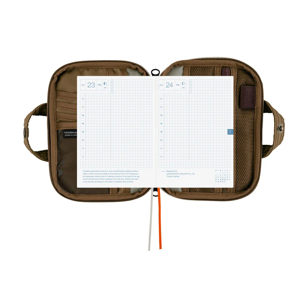 Hobonichi Techo 2025 - A6 Cover Only - POTR: Stroll (Light Brown) - Image 10