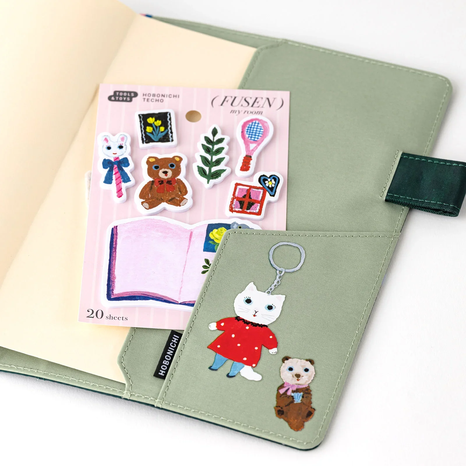 Hobonichi Techo 2025 - Sticky Note Tabs - My Room - Image 3