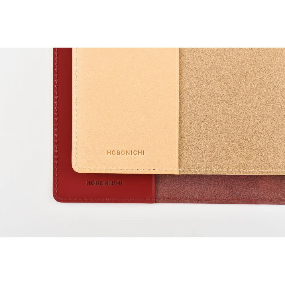 Hobonichi Techo 2026 - 5-Year Techo - A5 Cover Only - Leather Cover: Natural - Image 4