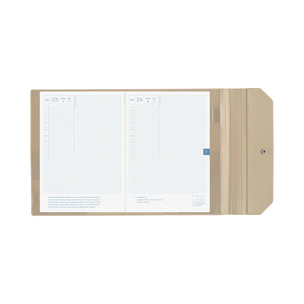 Hobonichi Techo 2026 - A5 Cover Only - Alettone: Gray - Image 9