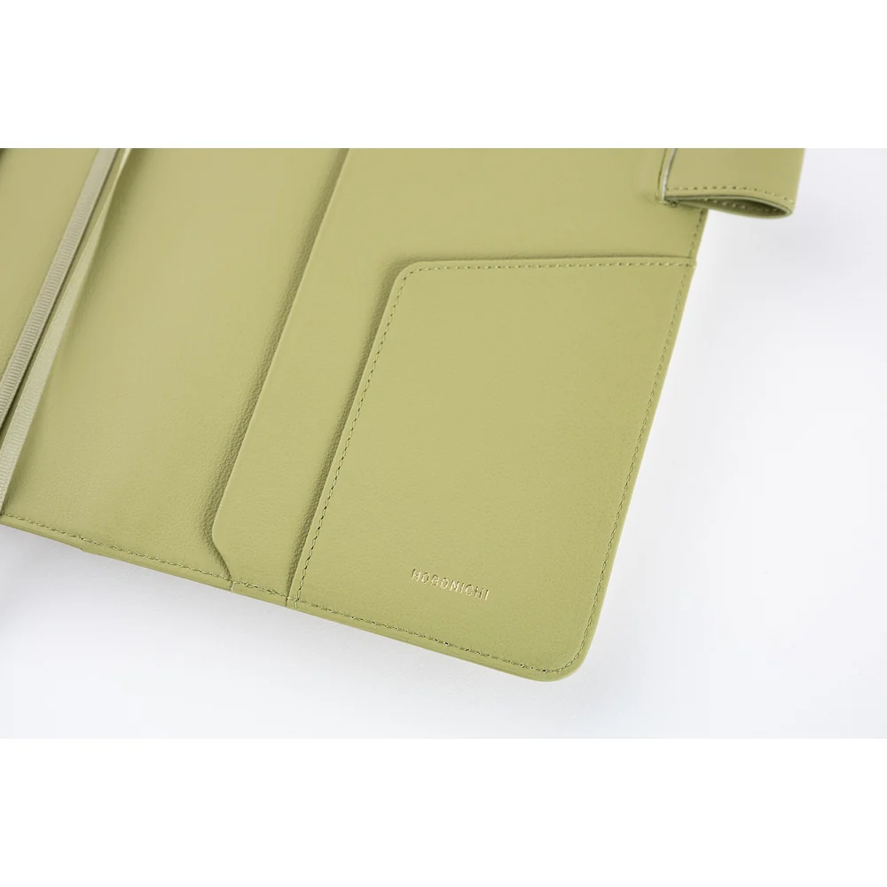 Hobonichi Techo 2026 - A5 Cover Only - Leather: Sage Green - Image 6