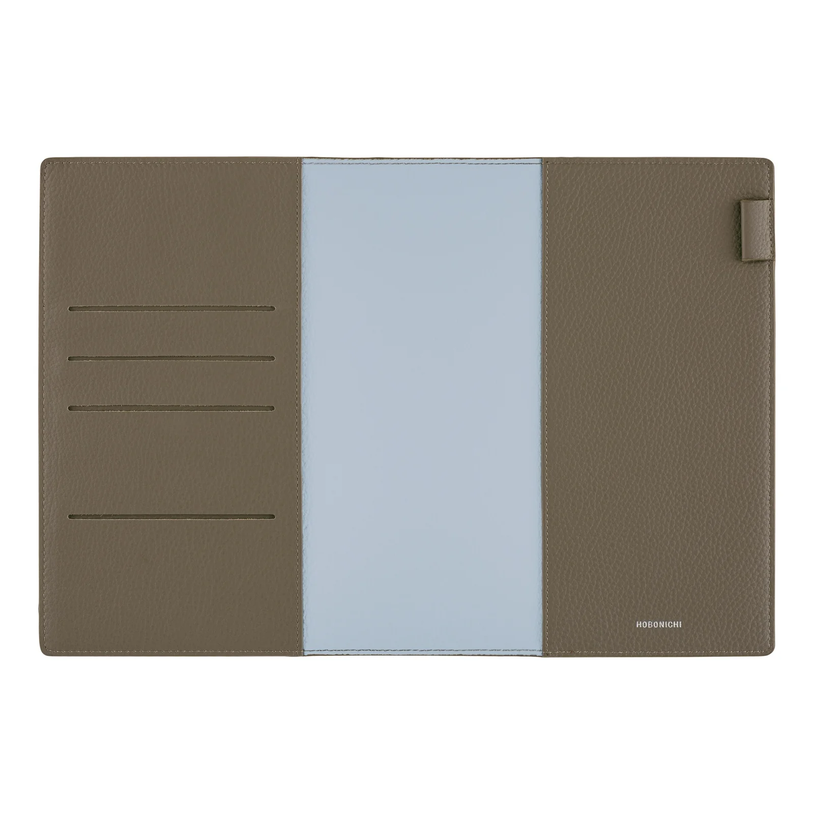 Hobonichi Techo 2026 - A5 Cover Only -  Leather: Taut (Gray & Light Blue) - Image 2