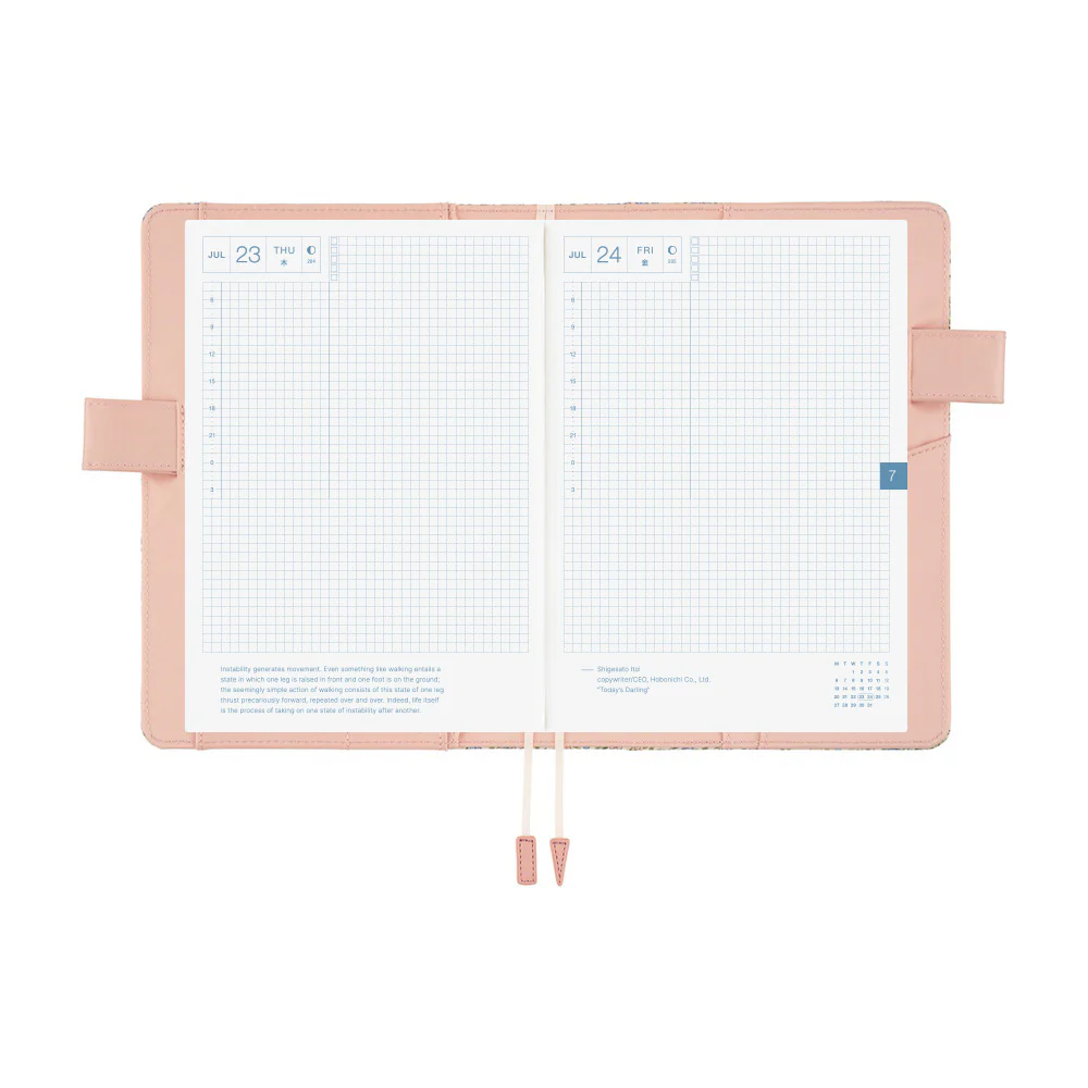 Hobonichi Techo 2026 - A5 Cover Only - Liberty Fabrics: Sasha Kiora - Image 7