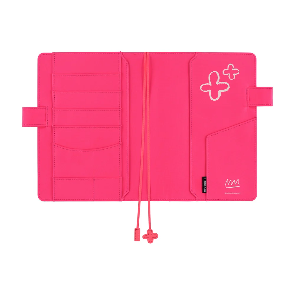 Hobonichi Techo 2026 - A5 Cover Only - Makoto Matsubayashi: Pink Flowers - Image 4