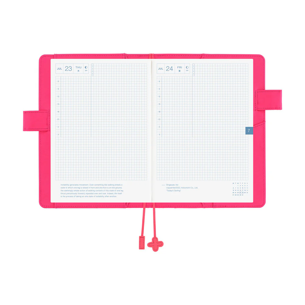 Hobonichi Techo 2026 - A5 Cover Only - Makoto Matsubayashi: Pink Flowers - Image 9