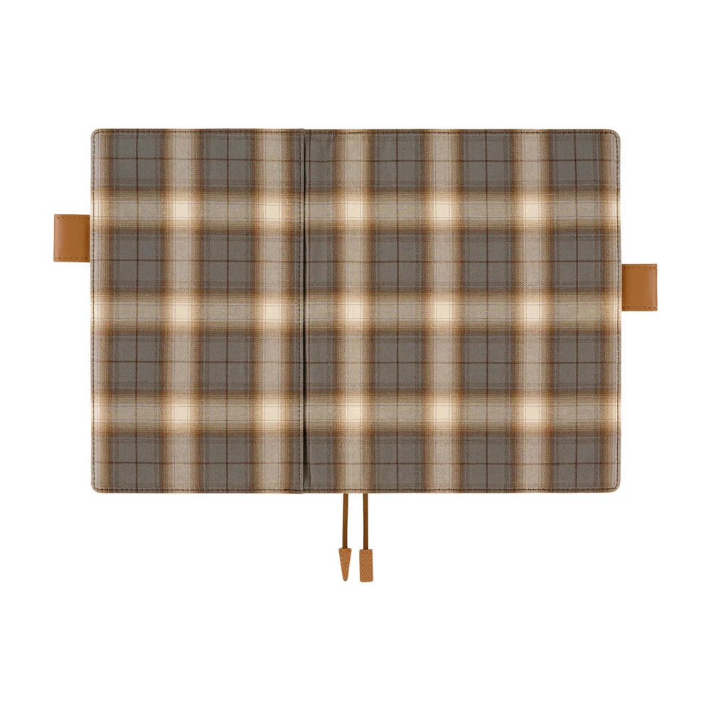 Hobonichi Techo 2026 - A5 Cover Only - Shirt Fabric: Foggy Plaid - Image 3