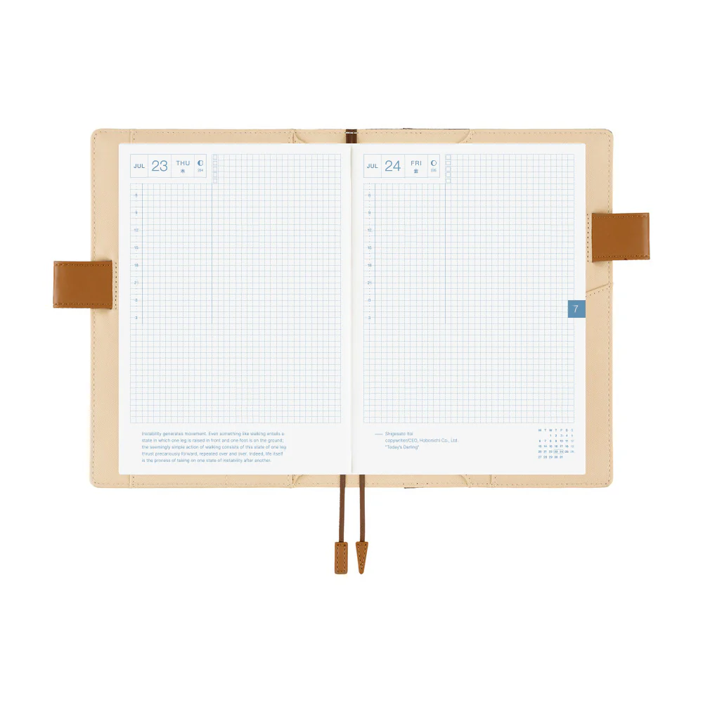 Hobonichi Techo 2026 - A5 Cover Only - Shirt Fabric: Foggy Plaid - Image 7