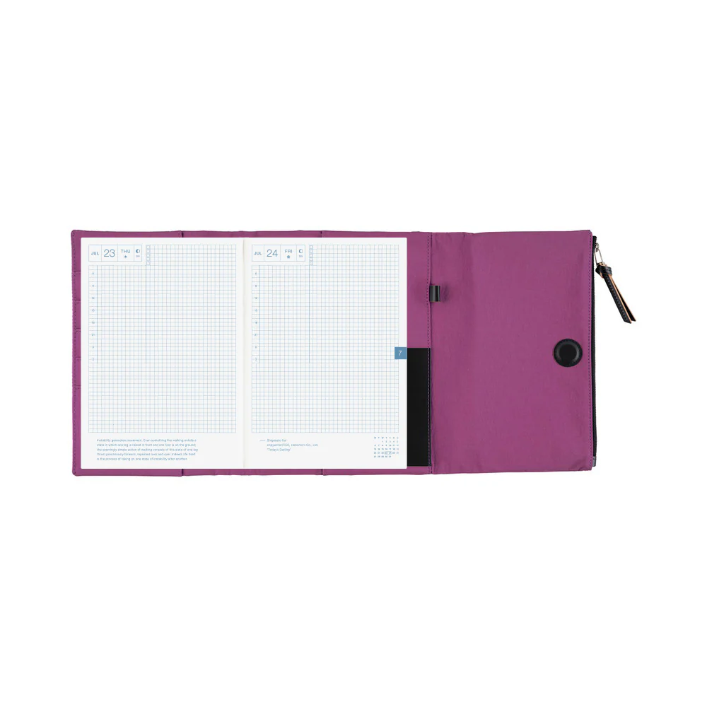 Hobonichi Techo 2026 - A5 Cover Only - Tragen: Purple - Image 10
