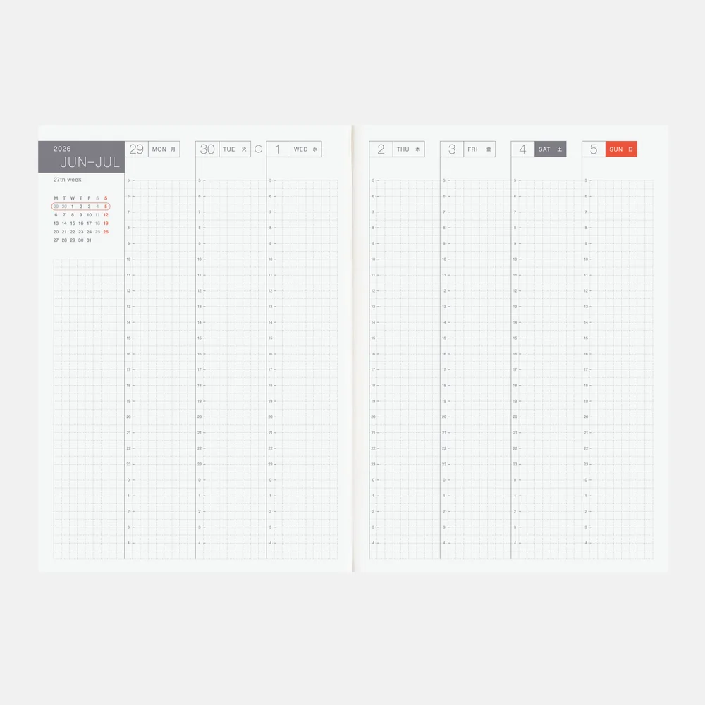 Hobonichi Techo 2026 - A5 English Cousin Book - 2026 January start (Monday start) - Image 5