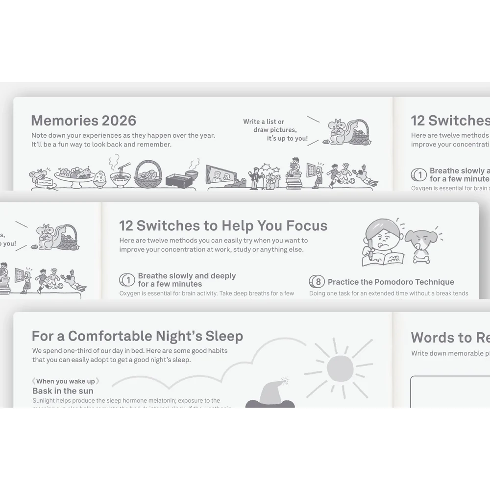 Hobonichi Techo 2026 - A5 English Cousin Book - 2026 January start (Monday start) - Image 8