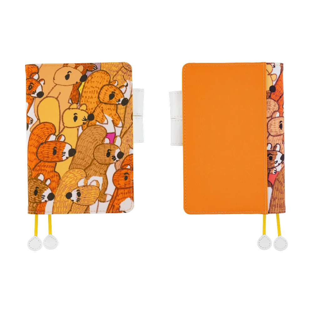Hobonichi Techo 2026 - A6 Cover Only - 100%ORANGE: Squirrel Squadron - Image 10