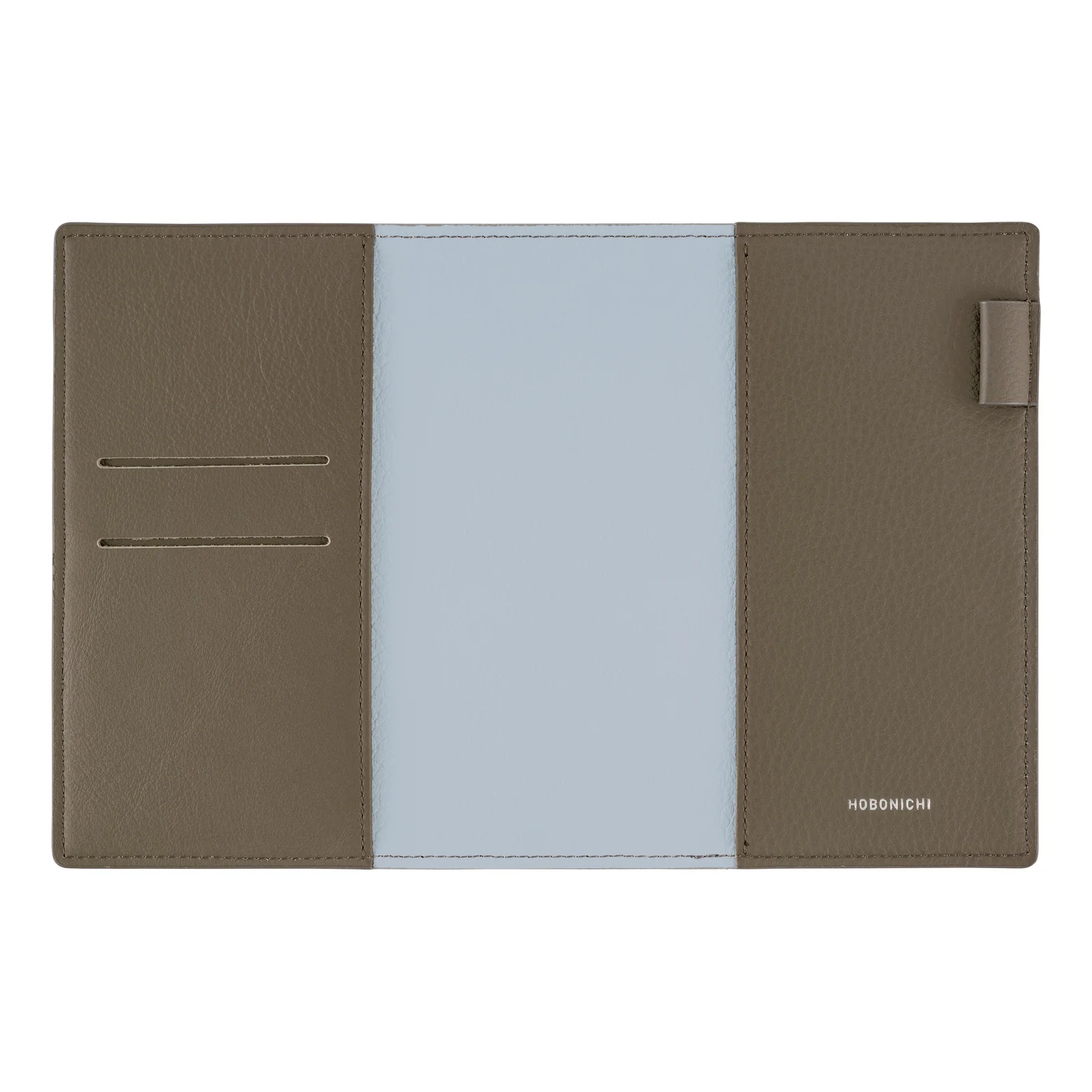 Hobonichi Techo 2026 - A6 Cover Only -  Leather: Taut (Gray & Light Blue) - Image 3