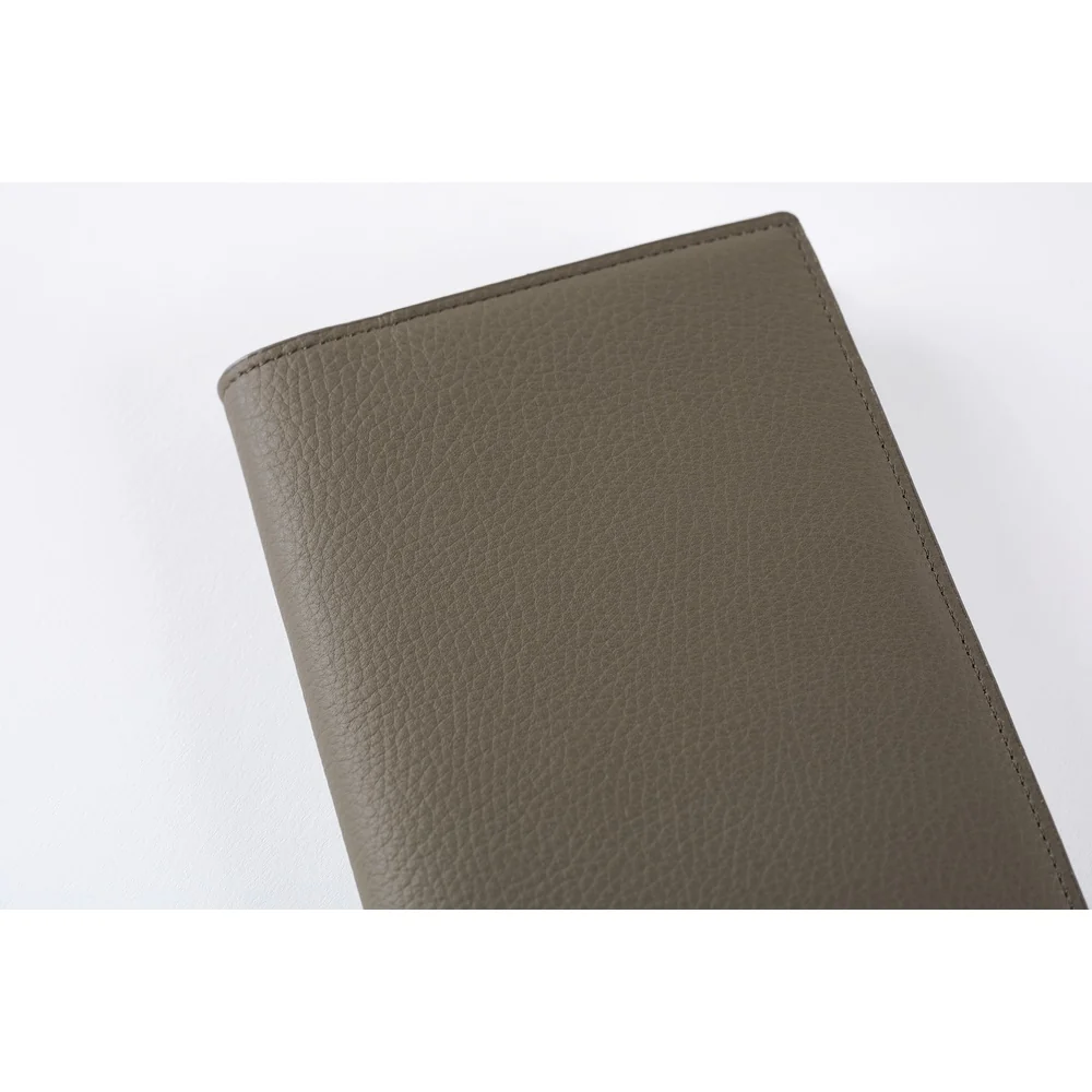 Hobonichi Techo 2026 - A6 Cover Only -  Leather: Taut (Gray & Light Blue) - Image 5
