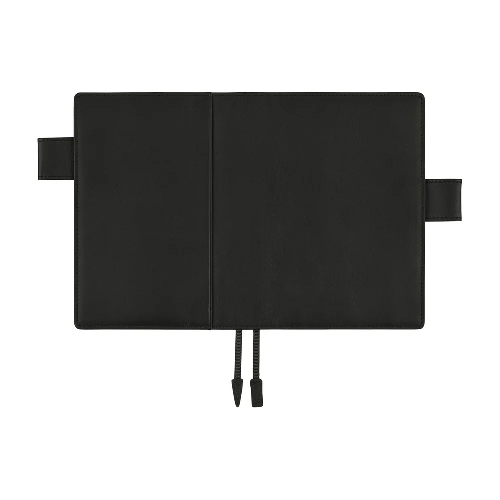Hobonichi Techo 2026 - A6 Cover Only -  Leather: TS Basic - Black - Image 3