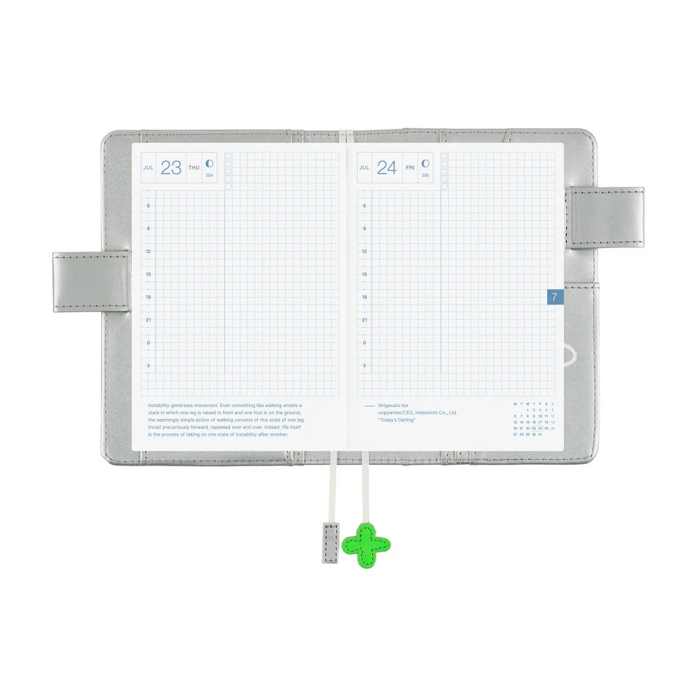 Hobonichi Techo 2026 - A6 Cover Only -Makoto Matsubayashi: Silver Flowers - Image 9