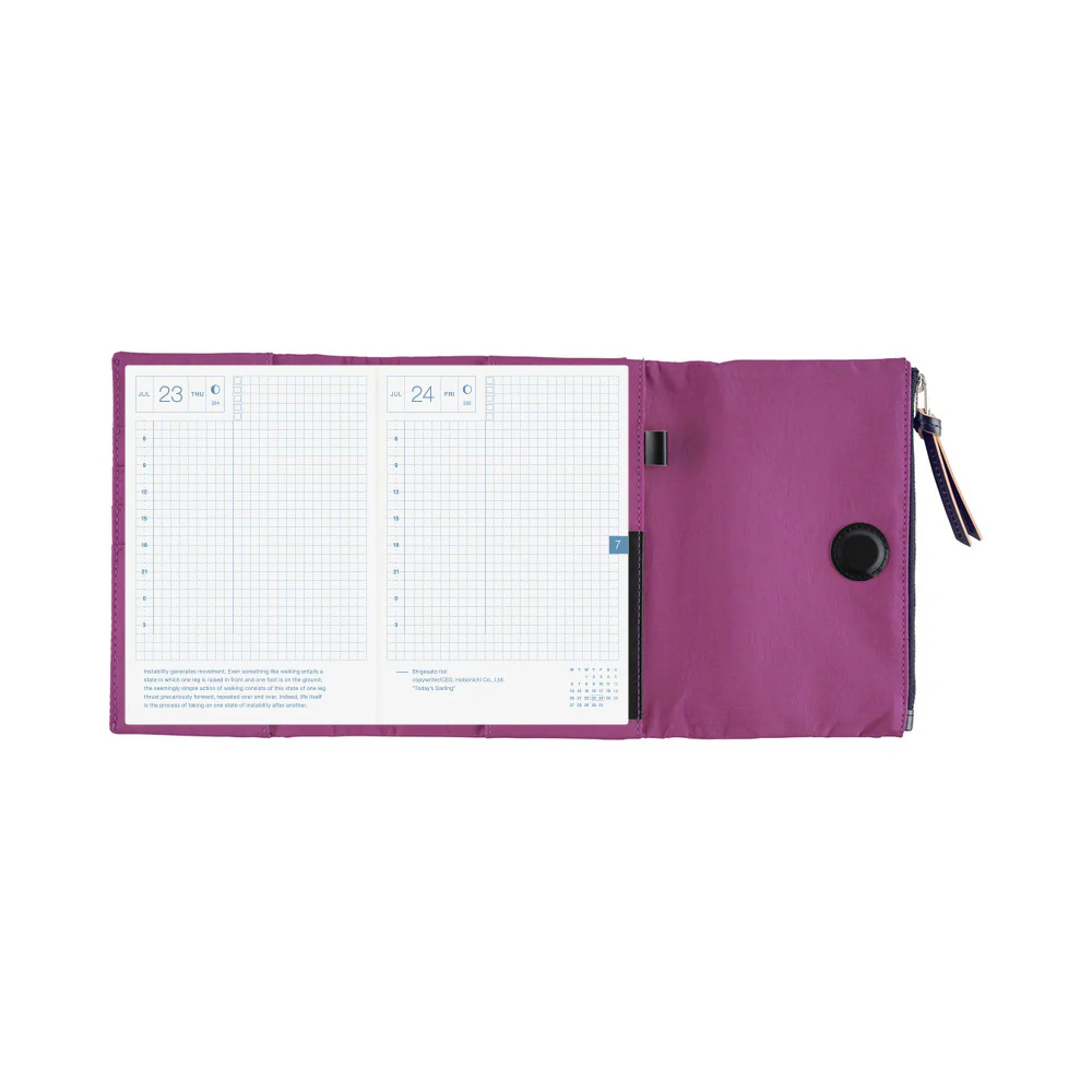 Hobonichi Techo 2026 - A6 Cover Only - Tragen: Purple - Image 10