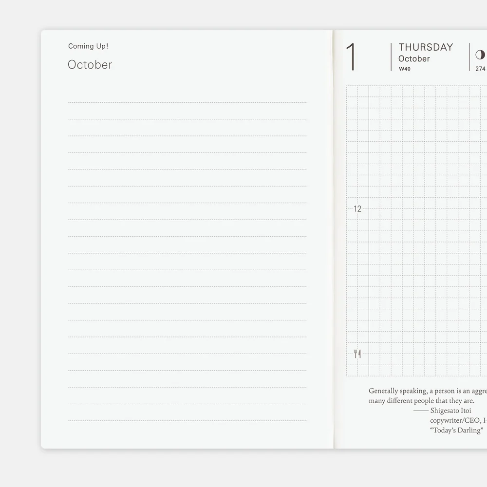 Hobonichi Techo 2026 - A6 English Planner Book - 2026 January start (Monday start) - Image 5