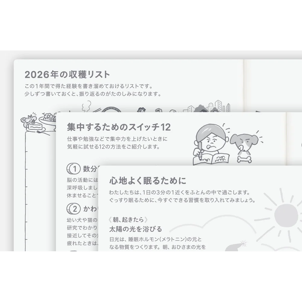 Hobonichi Techo 2026 - A6 Original Japanese Planner Book - 2026 January start (Monday start) - Image 3
