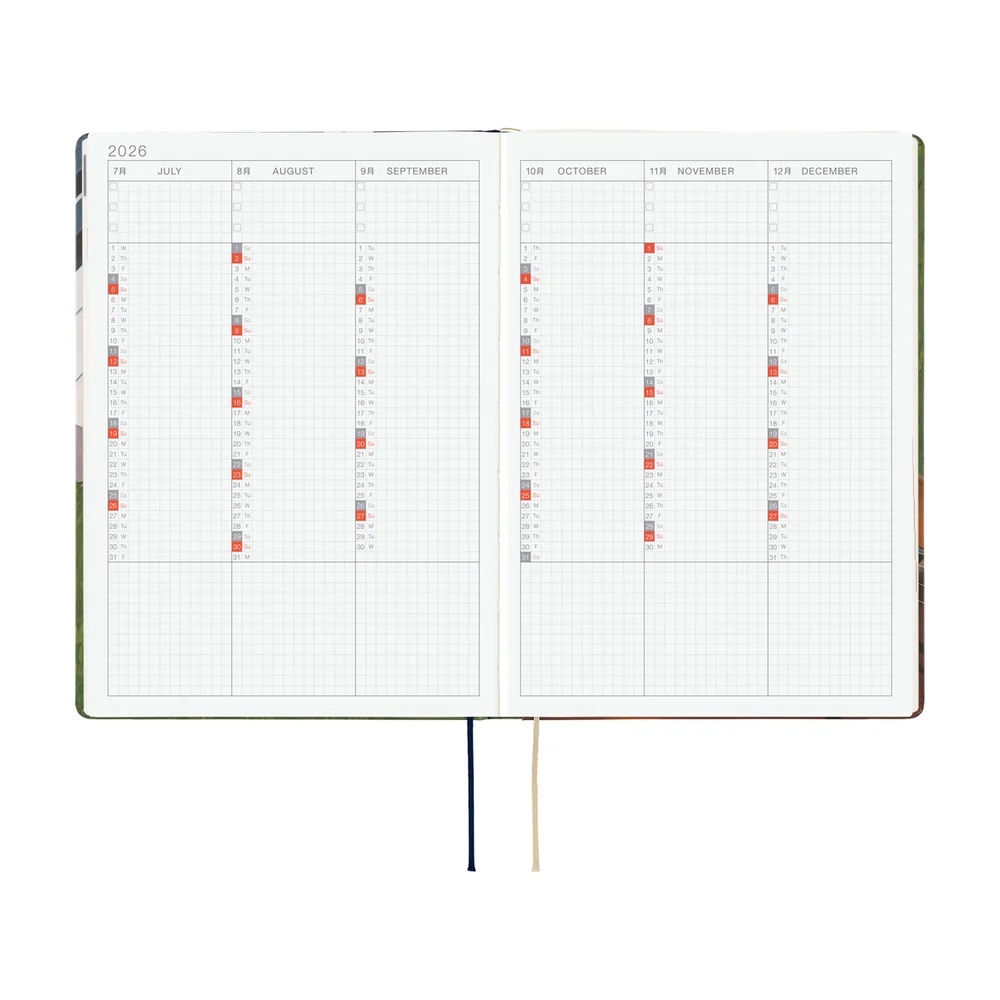 Hobonichi Techo 2026 - Cousin A5 HON Planner Book - Hiroko Kubota: Waiting on the Chord - English/January Start/Monday Start - Image 6