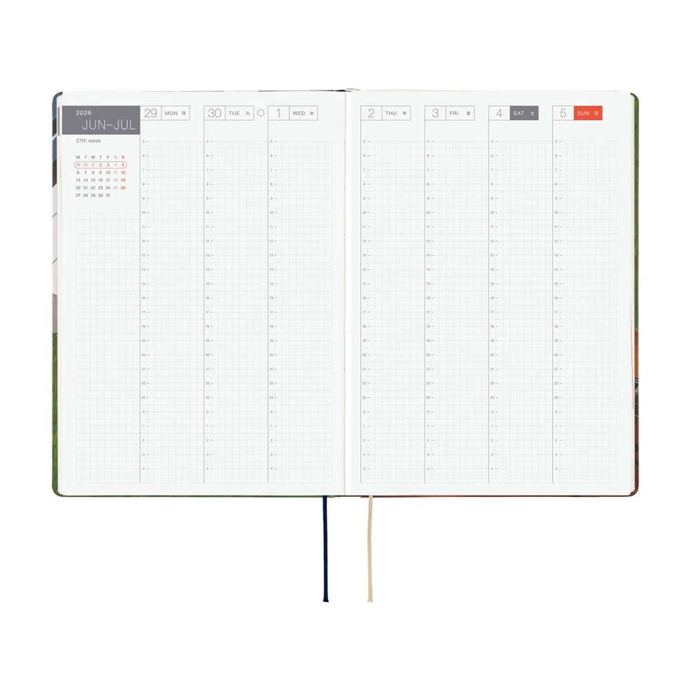 Hobonichi Techo 2026 - Cousin A5 HON Planner Book - Hiroko Kubota: Waiting on the Chord - English/January Start/Monday Start - Image 7