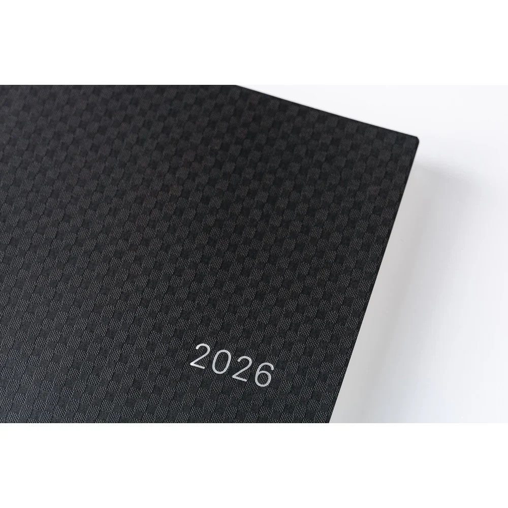 Hobonichi Techo 2026 -  Cousin A5 HON Planner Book - Paper Series: Black Gingham - English/January Start/Monday Start - Image 8
