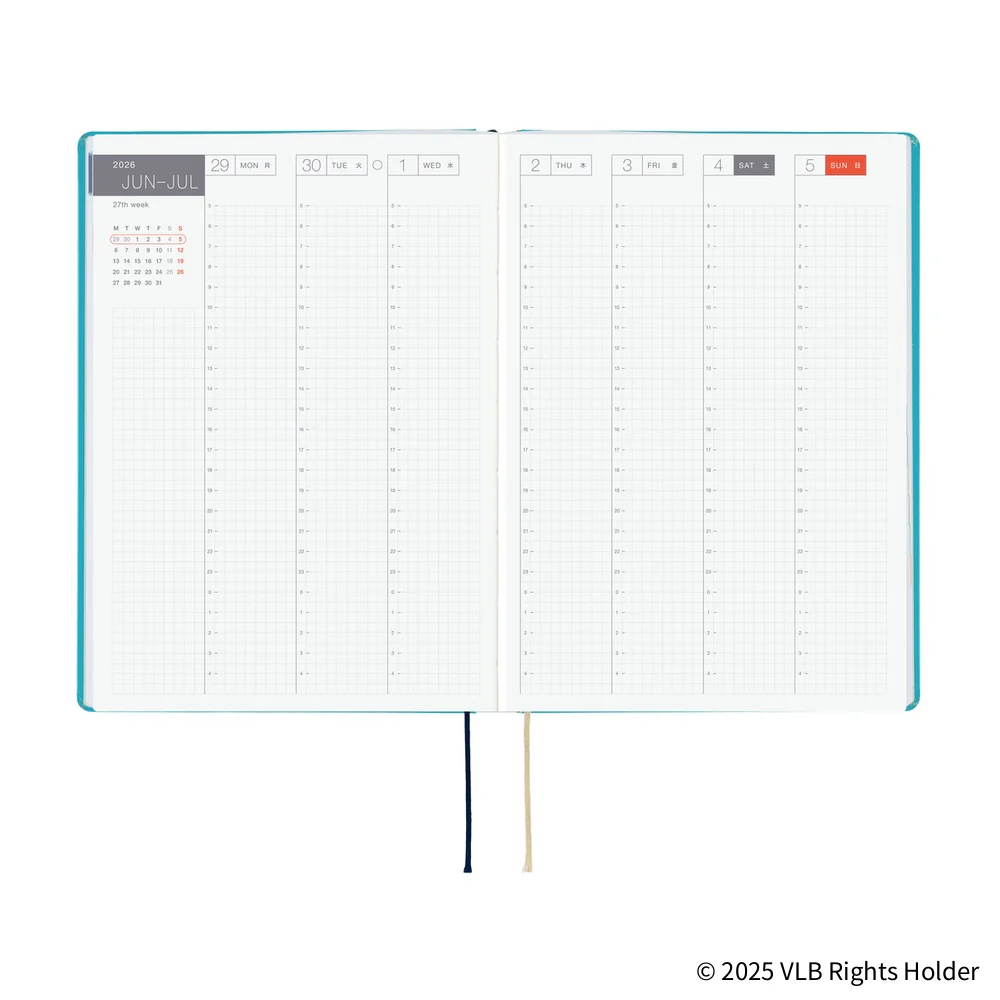 Hobonichi Techo 2026 - Cousin A5 HON Planner Book - Virginia Lee Burton: The Little House - English/January Start/Monday Start - Image 7