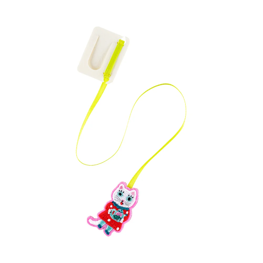 Hobonichi Techo 2026 - Embroidered Bookmark - White Cat by Yumi Kitagishi - Image 4