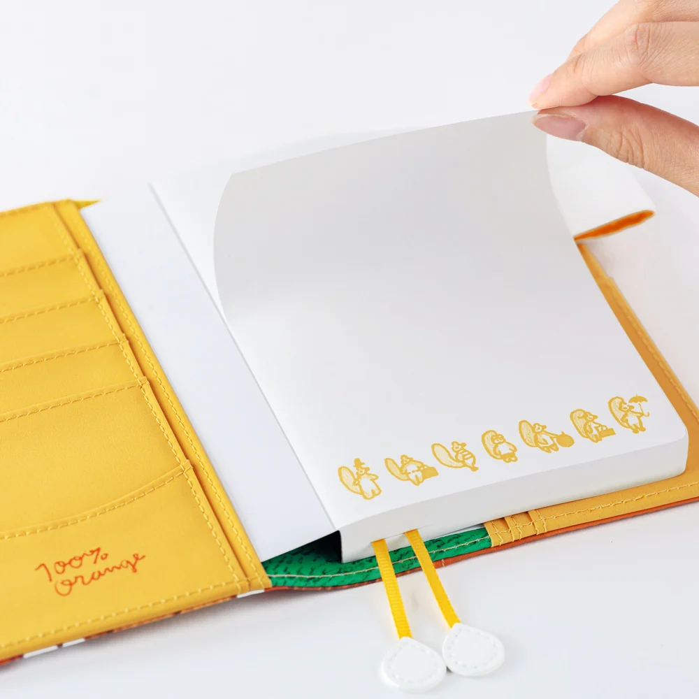 Hobonichi Techo 2026 - Hobonichi Paper(s) - 100%ORANGE: Squirrel Appears - Image 4