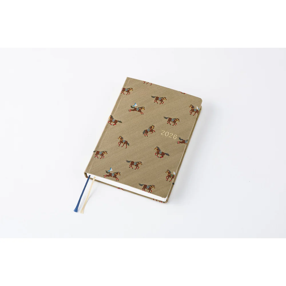 Hobonichi Techo 2026 -  Original (A6) HON Planner Book - Bow & Tie: Galloping Horses - English/January Start/Monday Start - Image 9