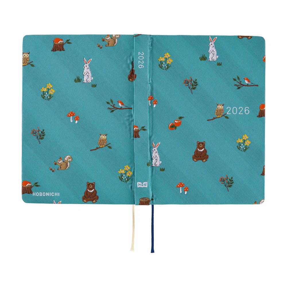 Hobonichi Techo 2026 -  Original (A6) HON Planner Book - Bow & Tie: In the Forest - English/January Start/Monday Start - Image 3
