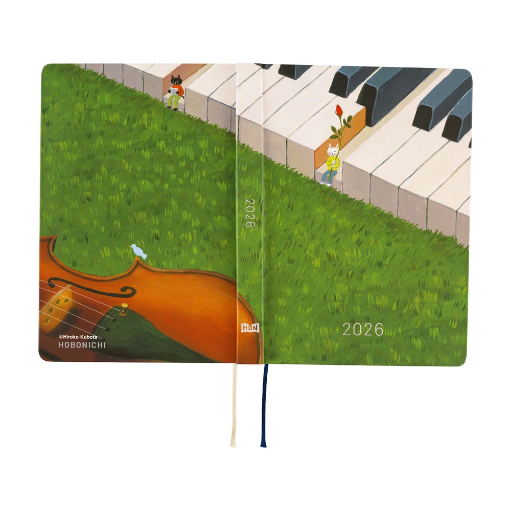 Hobonichi Techo 2026 - Original (A6) HON Planner Book - Hiroko Kubota: Waiting on the Chord - English/January Start/Monday Start - Image 3