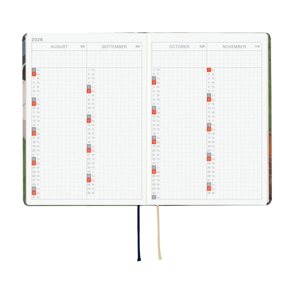 Hobonichi Techo 2026 - Original (A6) HON Planner Book - Hiroko Kubota: Waiting on the Chord - English/January Start/Monday Start - Image 6