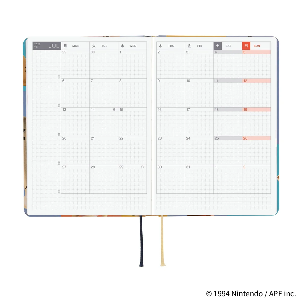 Hobonichi Techo 2026 -  Original (A6) HON Planner Book - MOTHER: Clay Figurines - English/January Start/Monday Start - Image 4