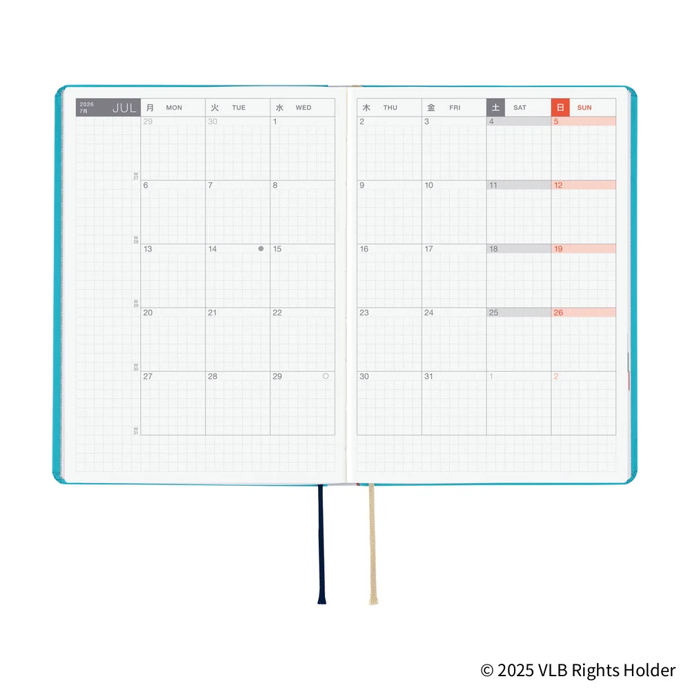 Hobonichi Techo 2026 - Original (A6) HON Planner Book - Virginia Lee Burton: The Little House - English/January Start/Monday Start - Image 4