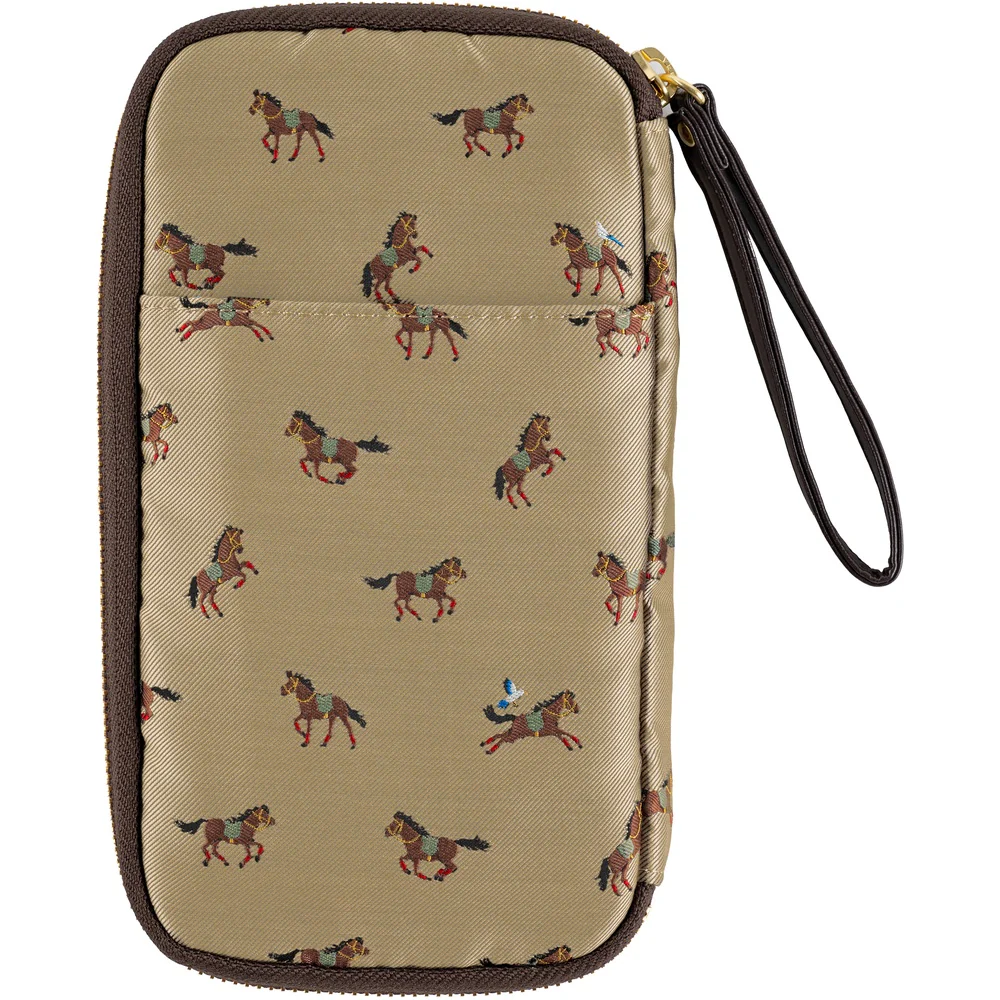 Hobonichi Techo 2026 - Small Drawer Pouch - Bow & Tie: Galloping Horses - Image 3
