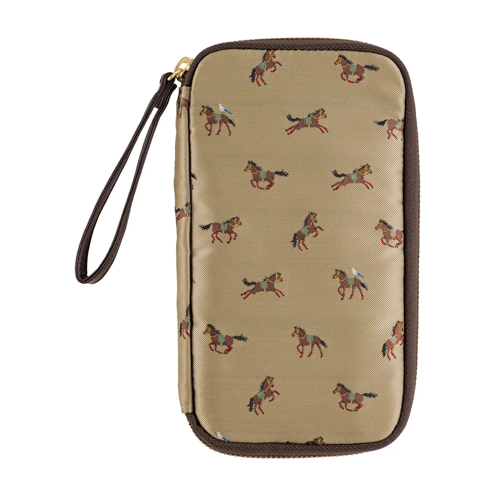Hobonichi Techo 2026 - Small Drawer Pouch - Bow & Tie: Galloping Horses - Image 4