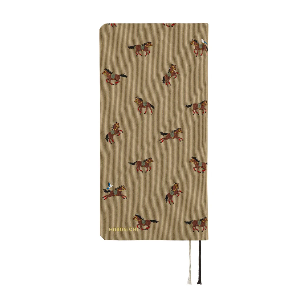 Hobonichi Techo 2026 Spring Edition - Weeks/Wallet Planner Book
 - Bow & Tie: Galloping Horses - Image 3
