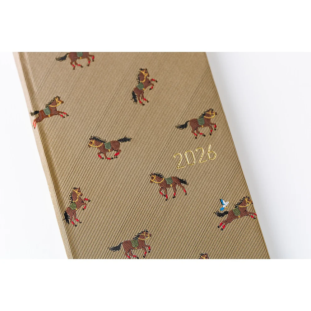 Hobonichi Techo 2026 Spring Edition - Weeks/Wallet Planner Book
 - Bow & Tie: Galloping Horses - Image 5