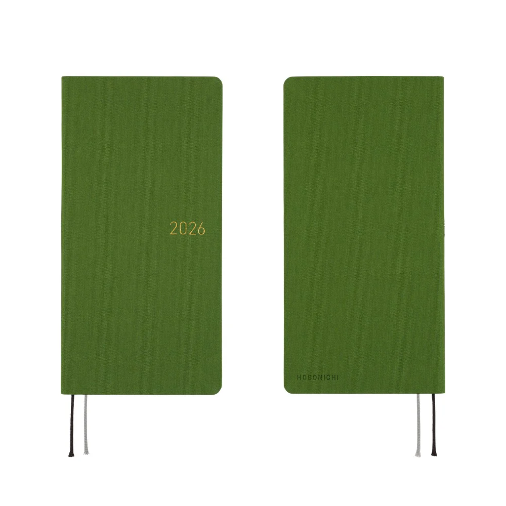 Hobonichi Techo 2026 Spring Edition - Weeks/Wallet Planner Book
- Colours: Antique Green - Image 7