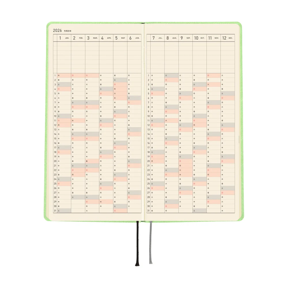 Hobonichi Techo 2026 Spring Edition - Weeks/Wallet Planner Book
 - Smooth: Melon Sorbet - Image 7
